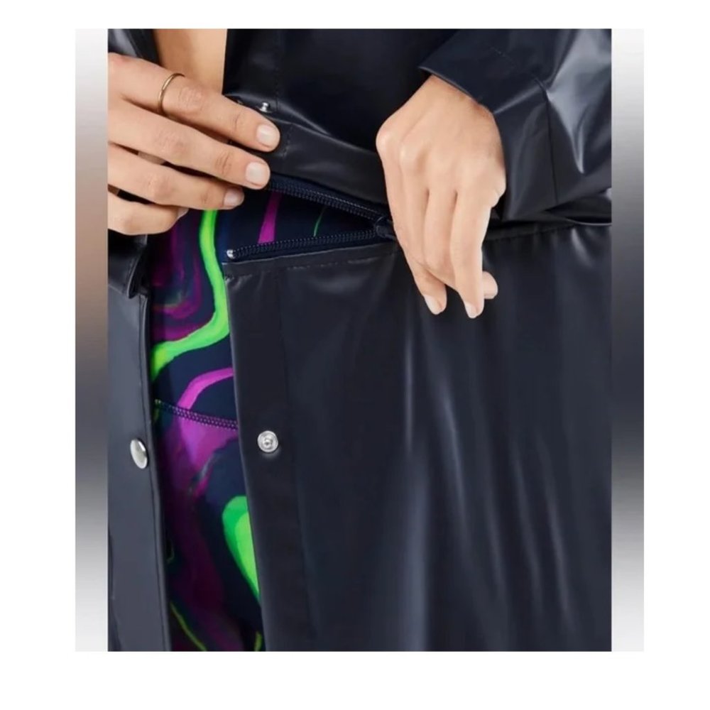 Fabletics Shiny Black Utility Jacket - image 5